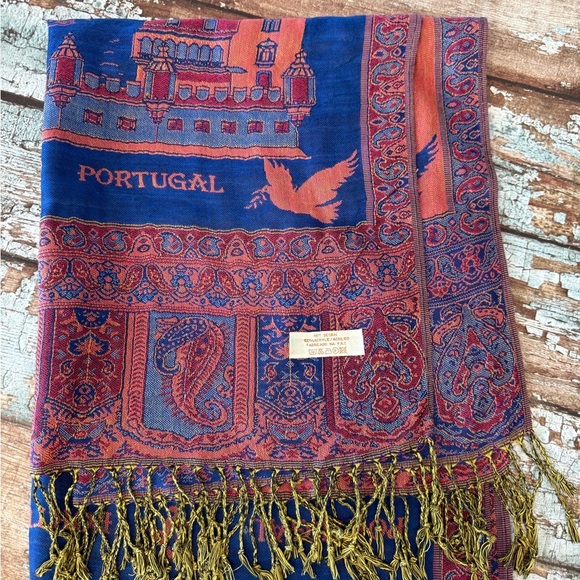 Colorful Portugal Themed Scarf - Picture 2 of 11